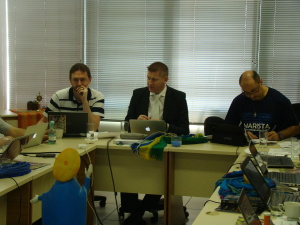 Ir. Jorge Gaio, Ir. Valter Zancanaro e Ir. José Wagner Rodrigues Cruz